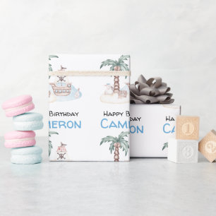 Papier Cadeau Parti Pirate Illustré