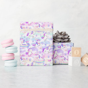 Papier Cadeau Parti Unicorn