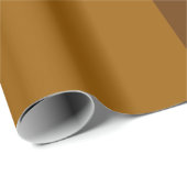 Papier Cadeau Partie Brown foncé clair demi-côtés (Coin rond)