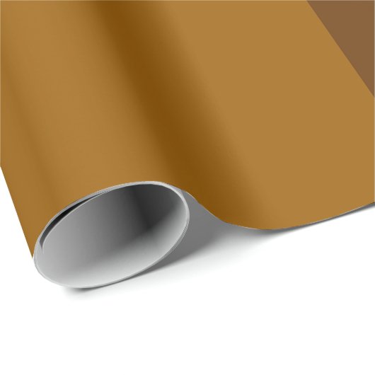Papier Cadeau Partie Brown foncé clair demi-côtés (Coin rond)
