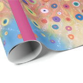 Papier Cadeau Partie de floraison (Coin rond)