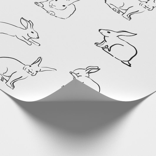 Papier Cadeau Partie de lapin (Coin)