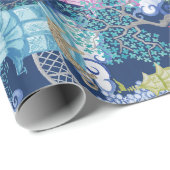 Papier Cadeau Partie de léopard dans l'obscurité de forêt de (Coin rond)