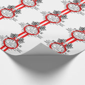 Papier Cadeau Partie de performance surchargée personnalisée (Coin)