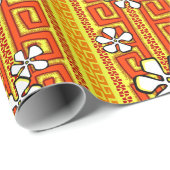 Papier Cadeau Partie de plage de BBQ (Coin rond)