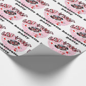 Papier Cadeau Partie rose de bachelorette de Las Vegas (Coin)