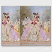 Papier Cadeau Partie victorienne de mardi gras de boule de (Plat)