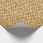 Papier Cadeau Parties scintillant à huile d'or Polka point Monog (Coin)