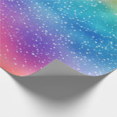 Papier Cadeau Parties scintillant arc-en-ciel (Coin)