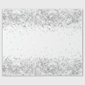 Papier Cadeau Parties scintillant blanche brillant Noël Noël Noë (Plat)