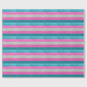 Papier Cadeau Parties scintillant bleu et blanc rose Gay pride t (Plat)
