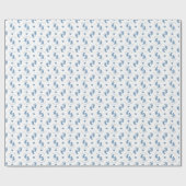 Papier Cadeau Parties scintillant bleue personnalisée Baby showe (Plat)