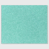 Papier Cadeau Parties scintillant bleue Seafoam Imprimer (Plat)