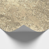 Papier Cadeau Parties scintillant brillant en marbre doré moulé  (Coin)