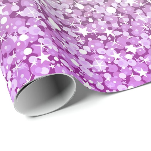 Papier Cadeau Parties scintillant brillante colorée (Coin rond)