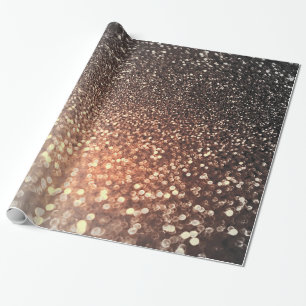 Papier Cadeau Parties scintillant brillante en cuivre de terre c