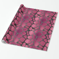 Parties scintillant chic rose et noir poster de an