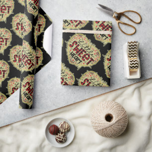 Papier Cadeau Parties scintillant Coeur tendance Valentines Day