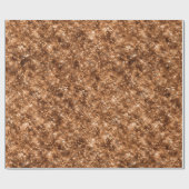 Papier Cadeau Parties scintillant Confetti en bronze or (Plat)
