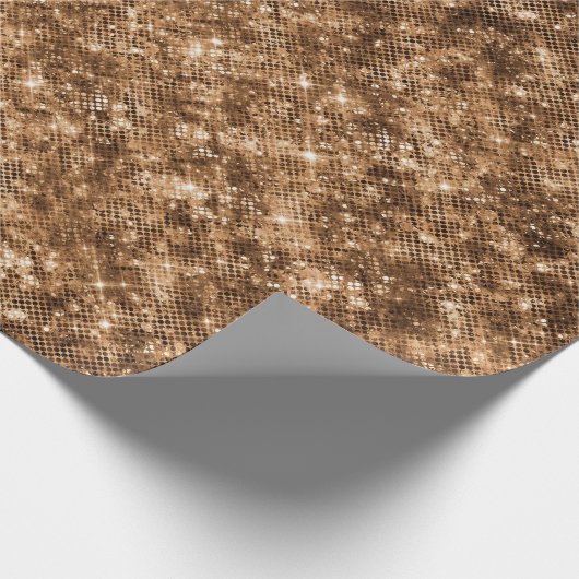 Papier Cadeau Parties scintillant Confetti en bronze or (Coin)