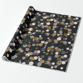 Papier Cadeau Parties scintillant Confetti Peach, Maple, Grey an (Déroulé)
