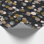 Papier Cadeau Parties scintillant Confetti Peach, Maple, Grey an (Coin)