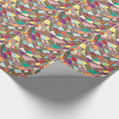 Papier Cadeau Parties scintillant de couleurs Abstraites (Coin)