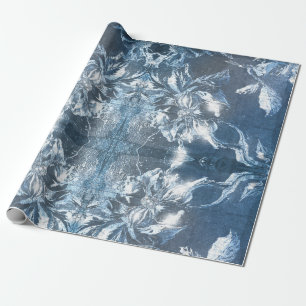 Papier Cadeau Parties scintillant de Motif vintage Motif Floral 