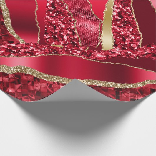 Papier Cadeau Parties scintillant de vin de prune de Bourgogne r (Coin)