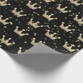 Papier Cadeau Parties scintillant des Couronnes Black Sparkly Go (Coin)