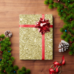 Papier Cadeau Parties scintillant d'étincelle d'or