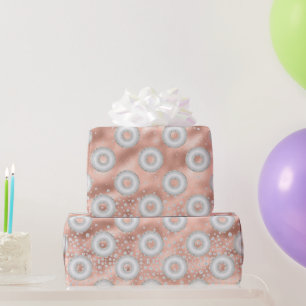 Papier Cadeau Parties scintillant Donut Confetti Motif