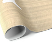 Papier Cadeau Parties scintillant d'or brossé Nom du monogramme  (Coin rond)