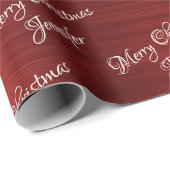 Papier Cadeau Parties scintillant d'or de Bourgogne Déchets Nom (Coin rond)