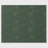 Papier Cadeau Parties scintillant d'or Élégant Vert Vacances Abs (Plat)