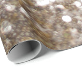 Papier Cadeau Parties scintillant d'or étincelant Glam Girly bri (Coin rond)