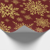 Papier Cadeau Parties scintillant d'or étincelante flocons de ne (Coin)