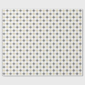 Papier Cadeau Parties scintillant d'or Festin Noël Snowflakes Mo (Plat)