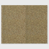 Papier Cadeau Parties scintillant d'or Imprimer Papier d'emballa (Plat)