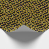 Papier Cadeau Parties scintillant d'or Monstera Arrière - plan n (Coin)