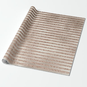 Papier Cadeau Parties scintillant d'or Ombre Stripes