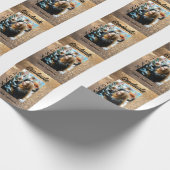 Papier Cadeau Parties scintillant d'or photo graduation ajouter  (Coin)