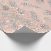 Papier Cadeau Parties scintillant d'or rose Noël Arbre vacances (Coin)