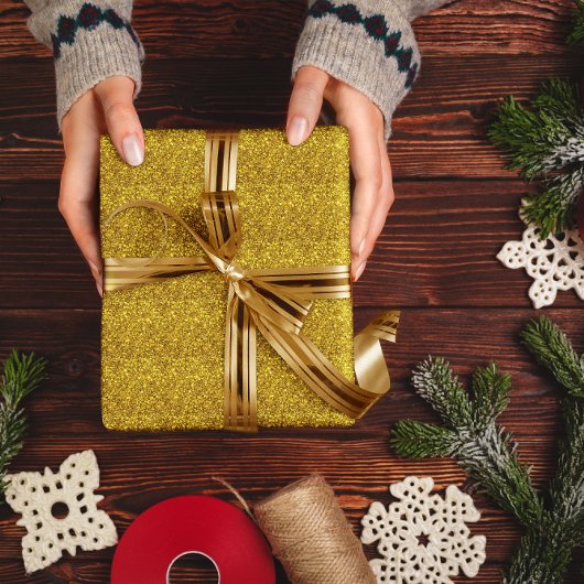 Papier Cadeau Parties scintillant d'or Sparkle Texture