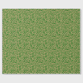 Papier Cadeau Parties scintillant dorée Faux Vert foncé Damas mo (Plat)