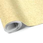 Papier Cadeau Parties scintillant dorée tendance Glam Moderne Él (Coin rond)