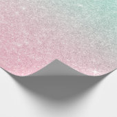 Papier Cadeau parties scintillant élégante de couleurs de sirène (Coin)