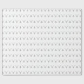 Papier Cadeau Parties scintillant en argent de cerf de Noël scan (Plat)