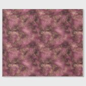 Papier Cadeau Parties scintillant en or cerisier de Bourgogne Gl (Plat)