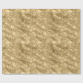 Papier Cadeau Parties scintillant en or Giraffe  (Plat)